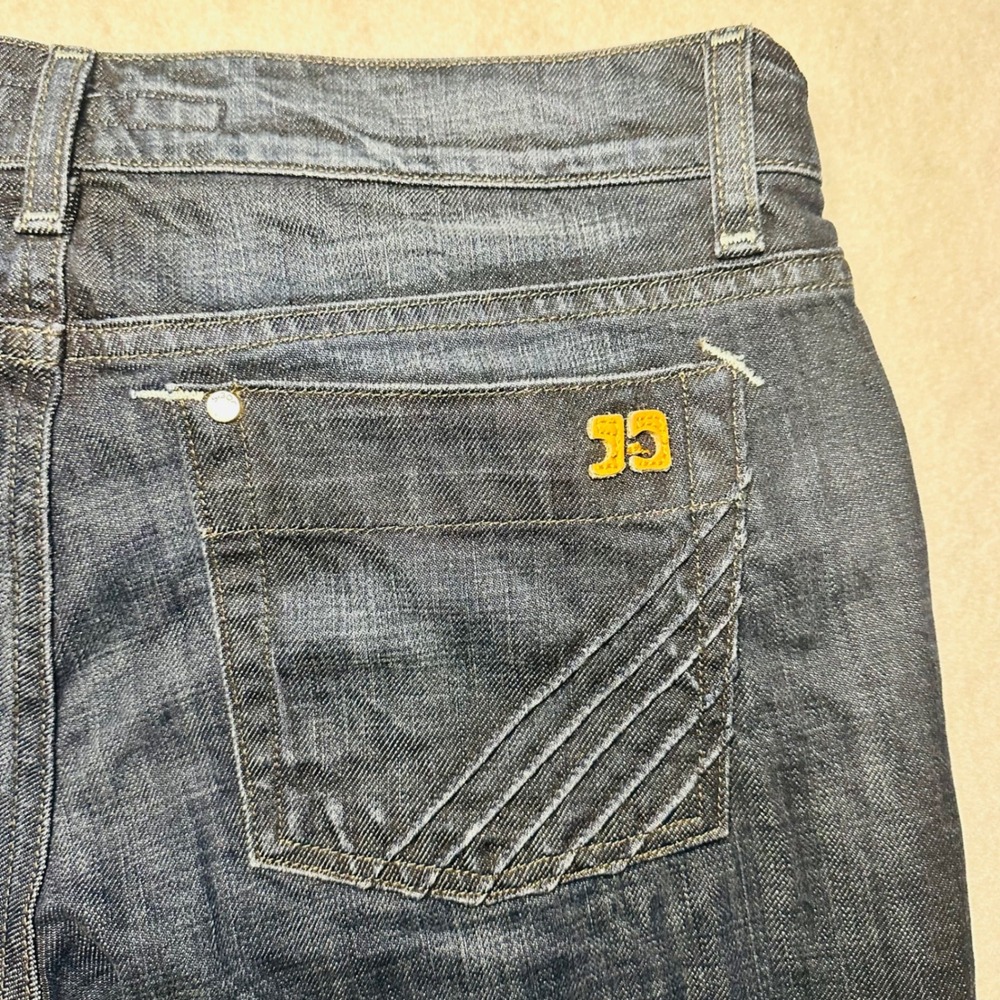 JOE'S Jeans Women's Size 31 Denim Distressed Wash straight Dark Blue - Picture 6 of 10